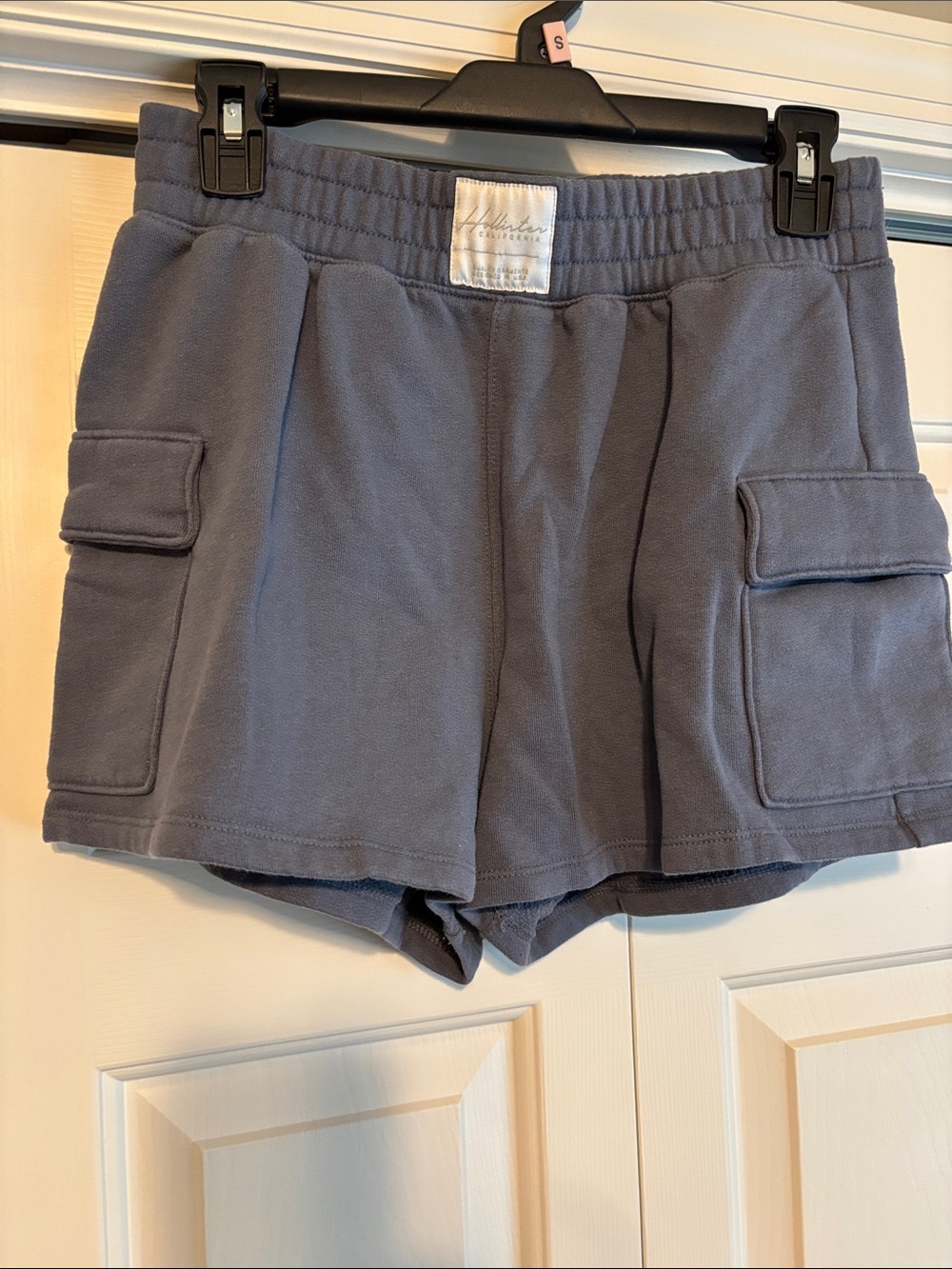 Hollister Slate Gray Ultra high Rise Cargo Sweat Shorts